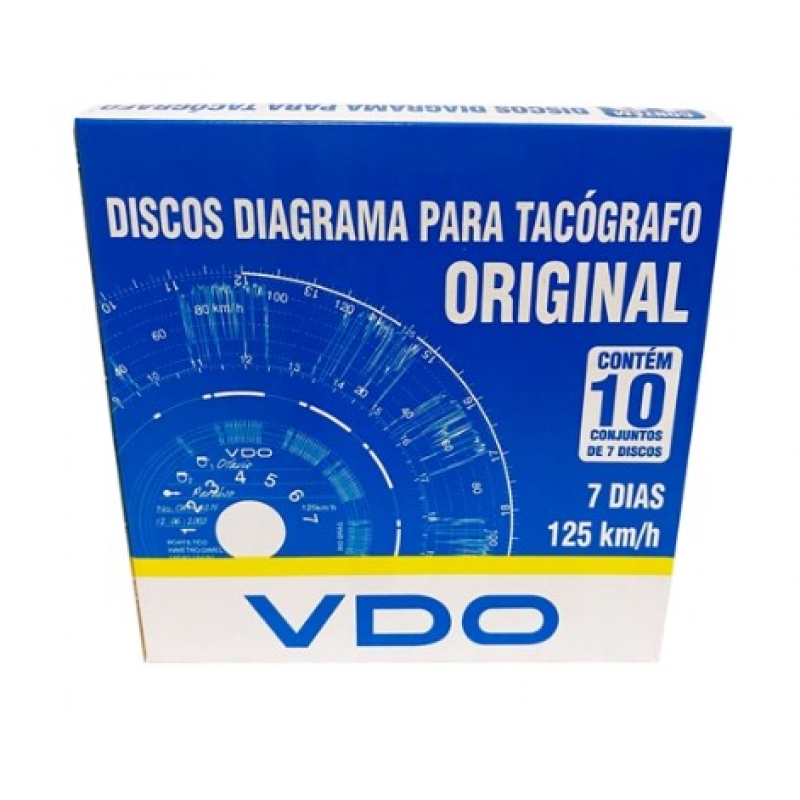 Disco Tacografo Semanal 125km Continental Vdo